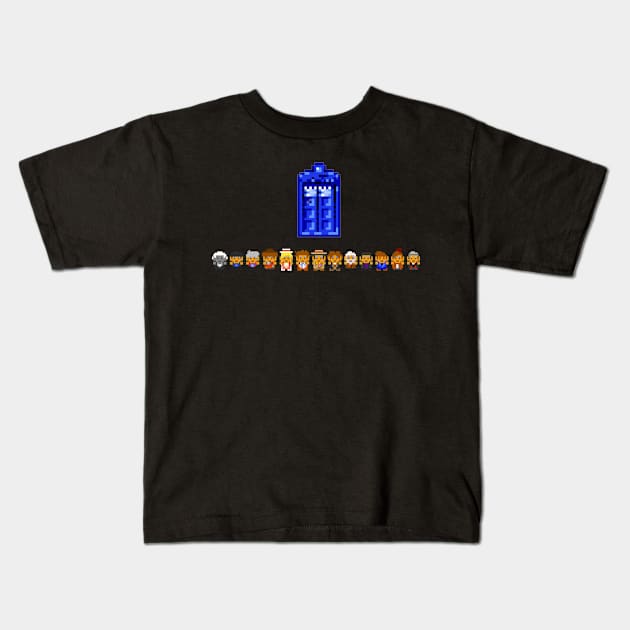 The 8 bit doctors Kids T-Shirt by nickfixit